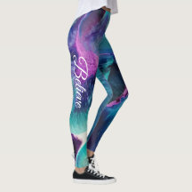 Mermaid Splash Abstracte Leggings om aan te passen