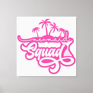 Mermaid Squad Canvas Afdruk