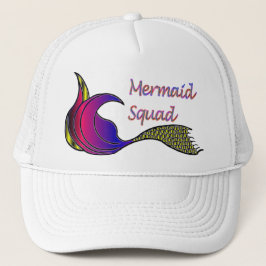 Mermaid Squad in levendige kleuren Trucker Pet