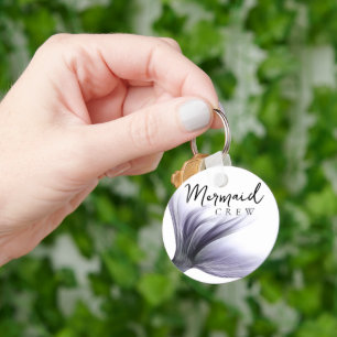 Mermaid Squad   Lavendel Paarse Chic Meisjesuitje Sleutelhanger