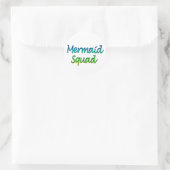 Mermaid Squad op een sticker (Tas)