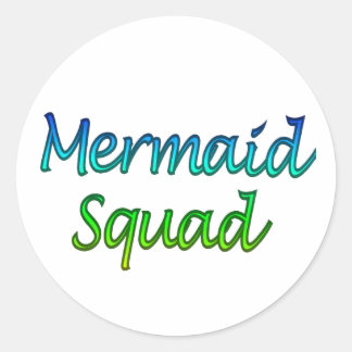 Mermaid Squad op een sticker