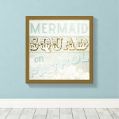 Mermaid Squad op Patrol Canvas Afdruk (Insitu (Houten vloer))