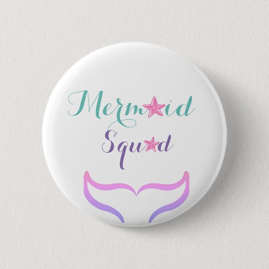 Mermaid Squad Ronde Button 5,7 Cm (Voorkant)