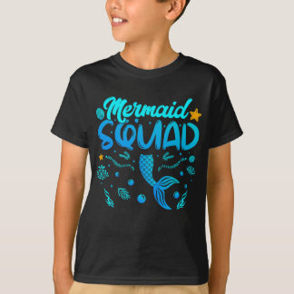 Mermaid Squad van de Birthday Boy T-shirt