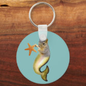 Mermaid Squirrel Sleutelhanger (Voorkant)