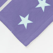 Mermaid & Star Pattern op Lavender Blue Fleece Deken (Hoek)
