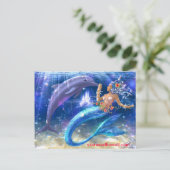 mermaid, starseedhawaii.com briefkaart (Staand voorkant)