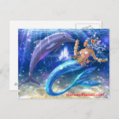 mermaid, starseedhawaii.com briefkaart (Voorkant / Achterkant)