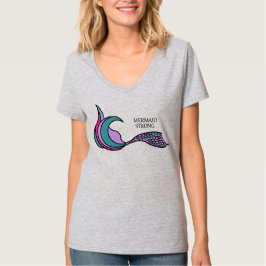 Mermaid Sterke Zeemeermin Staart T-shirt