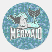 MERMAID STICKER girl" (Voorkant)