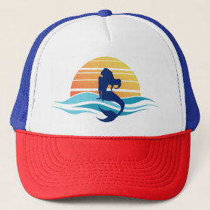 Mermaid Sunset Trucker Hat Trucker Pet