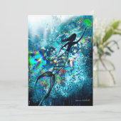 Mermaid Surface Bedankkaart (Staand voorkant)