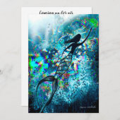 Mermaid Surface Bedankkaart (Voorkant / Achterkant)