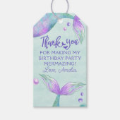 Mermaid Tail Bedankt voor de feestdag Cadeaulabel (Voorkant)