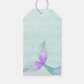 Mermaid Tail Bedankt voor de feestdag Cadeaulabel (Achterkant)