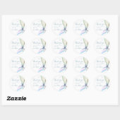 Mermaid Tail Birthday Bedankt Ronde Sticker (Vel)