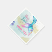 Mermaid Tail Glitter Dive into Five birthday Servet (Hoek)