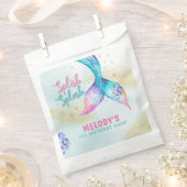 Mermaid Tail Glitter Splish Splash birthday Bedankzakje (Geknipt)