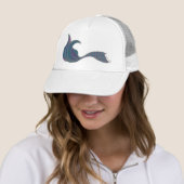 Mermaid Tail in tonnen groen en roze Trucker Pet (In situ)