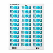 Mermaid Tail Magic onder de Birthday-Zee Etiket (Full Sheet)