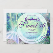 Mermaid Tail Magic under Zee Sweet 16 Light Glow Kaart (Voorkant)