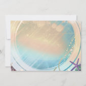 Mermaid Tail Magic under Zee Sweet 16 Peach Glow Kaart (Achterkant)