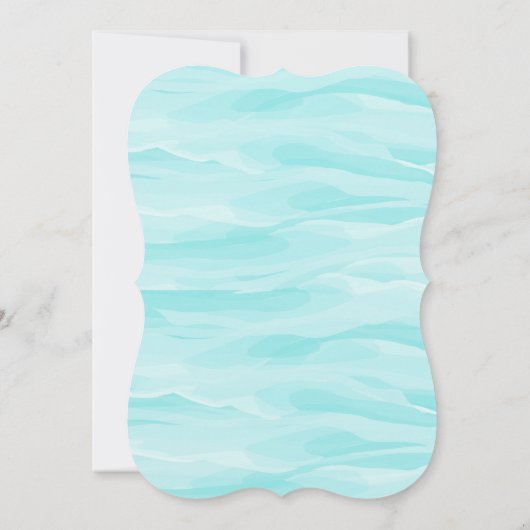 Mermaid Tail onder de uitnodiging tot vrijdag van (Achterkant)