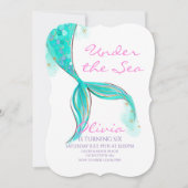 Mermaid Tail onder de uitnodiging tot vrijdag van (Voorkant)