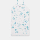 Mermaid Tail onder het Zee van Birthday Cadeaulabel (Achterkant)