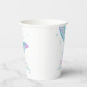 Mermaid Tail onder het Zee van Birthday Papieren Bekers (Rechts)