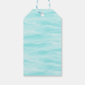 Mermaid Tail onder het Zee Verjaardag gunst Gift L Cadeaulabel (Achterkant)