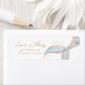 Mermaid Tail Return-adres Etiket (Insitu)