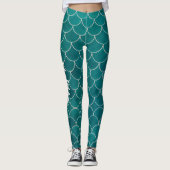 Mermaid Tail schaalt Leggings die draaien (Voorkant)