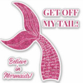 Mermaid Tail Sticker (Voorkant)