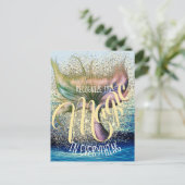 Mermaid Tail  tekst Briefkaart (Staand voorkant)