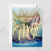 Mermaid Tail  tekst Briefkaart (Voorkant / Achterkant)
