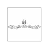 Mermaid Tail Waves Rubberstempel (Afrduk)