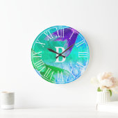 Mermaid Tails & Scales Monogram Grote Klok (Huis)