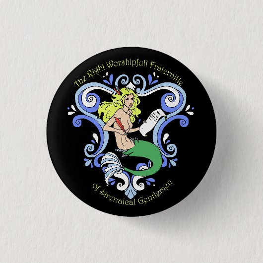 Mermaid Tavern (kleur) Ronde Button 3,2 Cm (Voorkant)