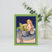 Mermaid Tea II Post Card Briefkaart (Staand voorkant)