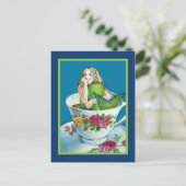 Mermaid Tea Post Card Briefkaart (Staand voorkant)