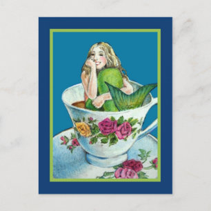 Mermaid Tea Post Card Briefkaart
