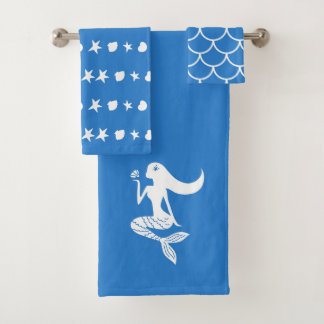 Mermaid Thed Bath-handdoekset Bad Handdoek