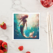 Mermaid thema feest custom servetten (Insitu)