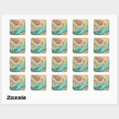 Mermaid theme party custom stickers (Vel)