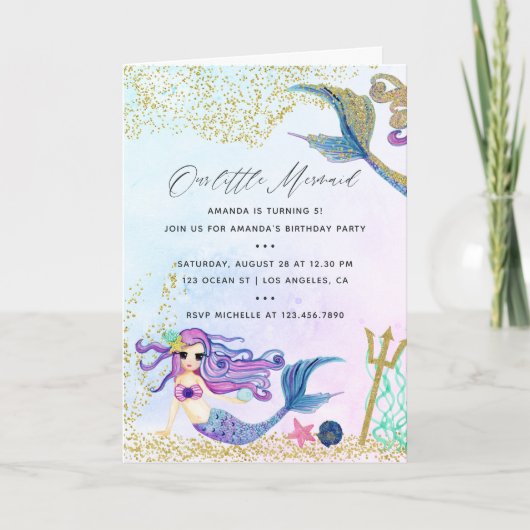 Mermaid themed Birthday Party (Voorkant)