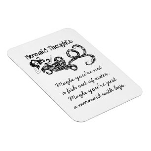 Mermaid Thoughts: Vis uit water Magneet