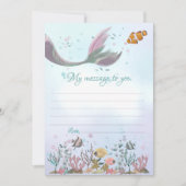 Mermaid Time Capsule Message to you Blank Kaarten (Voorkant)