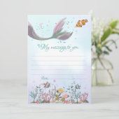 Mermaid Time Capsule Message to you Blank Kaarten (Staand voorkant)